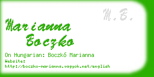 marianna boczko business card